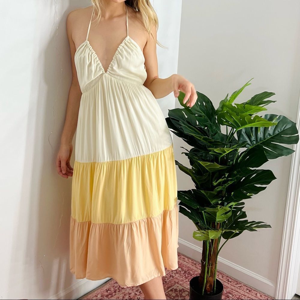 Color Block Midi Dress  - Picture 4 of 6